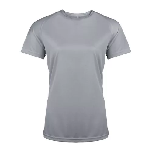 LADIES' SHORT-SLEEVED SPORTS T-SHIRT (2XL, Fine Grey)