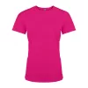 LADIES' SHORT-SLEEVED SPORTS T-SHIRT (XS, Fuchsia)