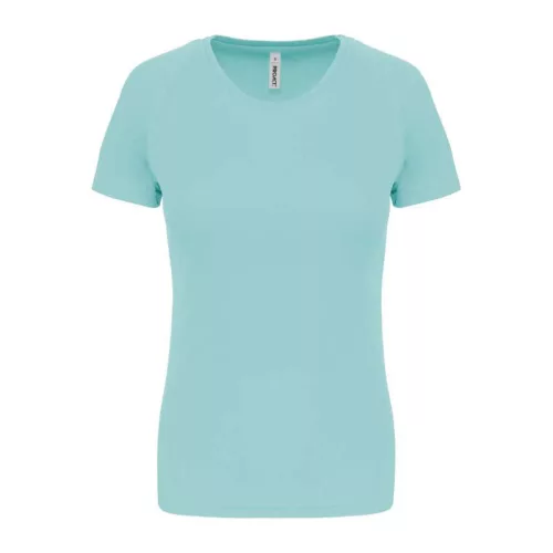 LADIES' SHORT-SLEEVED SPORTS T-SHIRT (L, Ice Mint)