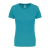 LADIES' SHORT-SLEEVED SPORTS T-SHIRT (S, Light Turquoise)