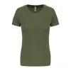 LADIES' SHORT-SLEEVED SPORTS T-SHIRT (2XL, Olive)