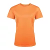 LADIES' SHORT-SLEEVED SPORTS T-SHIRT (XS, Orange)