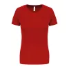 LADIES' SHORT-SLEEVED SPORTS T-SHIRT (2XL, Red)