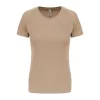 LADIES' SHORT-SLEEVED SPORTS T-SHIRT (L, Sand)