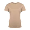 LADIES' SHORT-SLEEVED SPORTS T-SHIRT (M, Sand)