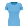 LADIES' SHORT-SLEEVED SPORTS T-SHIRT (L, Sky Blue)
