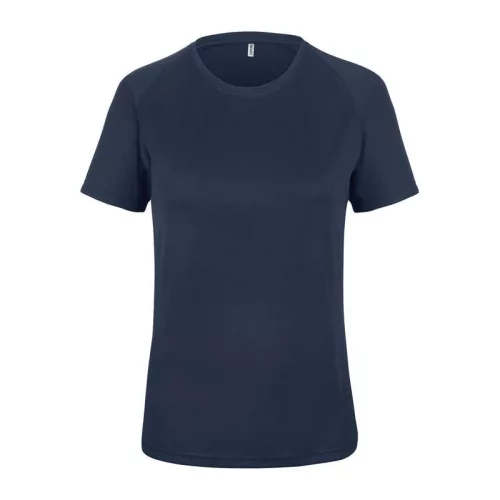 LADIES' SHORT-SLEEVED SPORTS T-SHIRT (L, Sporty Navy)