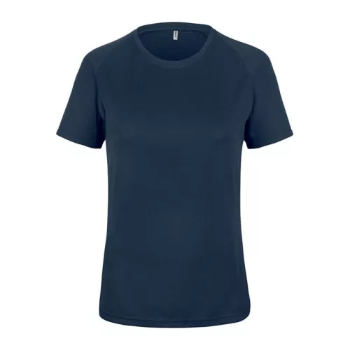 LADIES' SHORT-SLEEVED SPORTS T-SHIRT (XL, Sporty Navy)