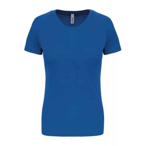 LADIES' SHORT-SLEEVED SPORTS T-SHIRT (2XL, Sporty Royal Blue)