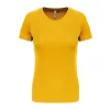 LADIES' SHORT-SLEEVED SPORTS T-SHIRT (M, True Yellow)