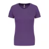 LADIES' SHORT-SLEEVED SPORTS T-SHIRT (L, Violet)