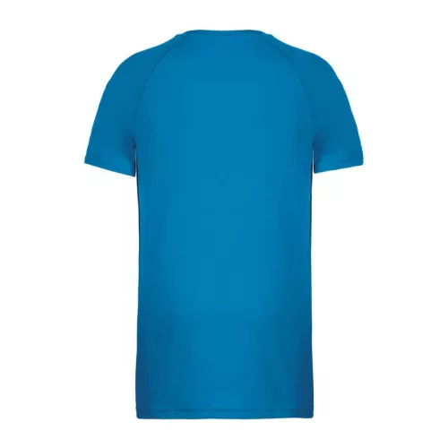 KIDS' SHORT SLEEVED SPORTS T-SHIRT (6/8, Aqua Blue)
