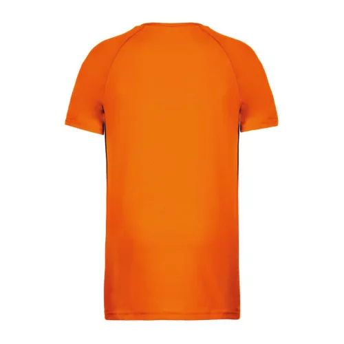 KIDS' SHORT SLEEVED SPORTS T-SHIRT (12/14, Fluorescent Orange)