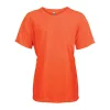 KIDS' SHORT SLEEVED SPORTS T-SHIRT (6/8, Fluorescent Orange)
