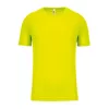 KIDS' SHORT SLEEVED SPORTS T-SHIRT (12/14, Fluorescent Yellow)