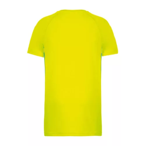 KIDS' SHORT SLEEVED SPORTS T-SHIRT (12/14, Fluorescent Yellow)