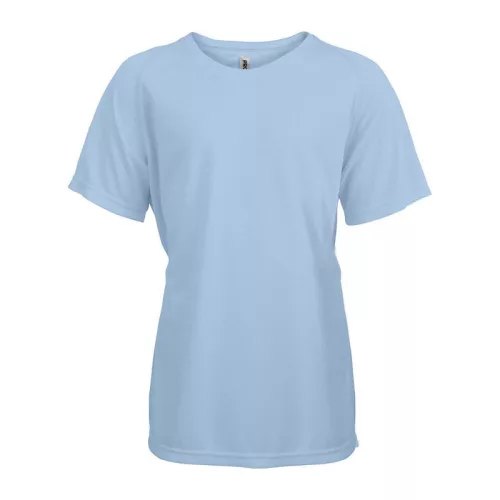 KIDS' SHORT SLEEVED SPORTS T-SHIRT (8/10, Sky Blue)