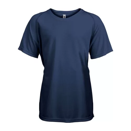KIDS' SHORT SLEEVED SPORTS T-SHIRT (8/10, Sporty Navy)