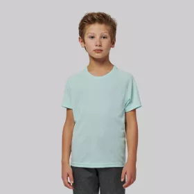 KIDS' SHORT SLEEVED SPORTS T-SHIRT (6/8, True Yellow)