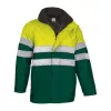 TRAFFIC kabát (S, Neon Yellow-Bottle Green)