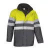 TRAFFIC kabát (L, Neon Yellow-Charcoal Grey)