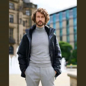   Men'S Defender Iii Waterproof 3-In-1 Jacket (2XL, Black/Seal Grey)