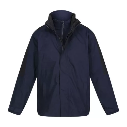 Men'S Defender Iii Waterproof 3-In-1 Jacket (4XL, Navy/Black)