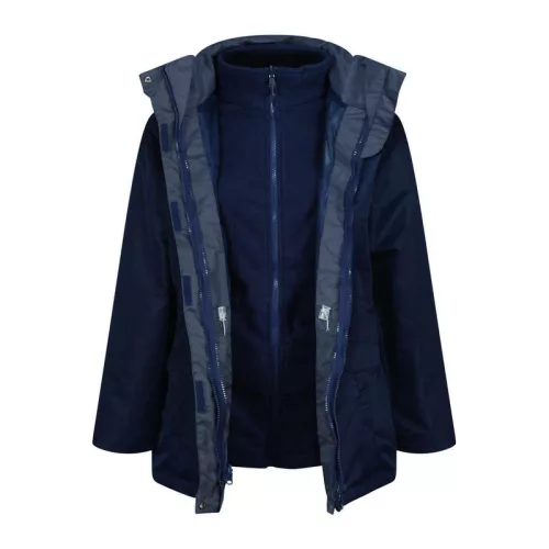 Women'S Benson Iii - Breathable 3 In 1 Jacket (L, Black/Black)