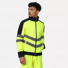 Hi-Vis Pro 3 Layer Softshell (L, Orange/Navy)