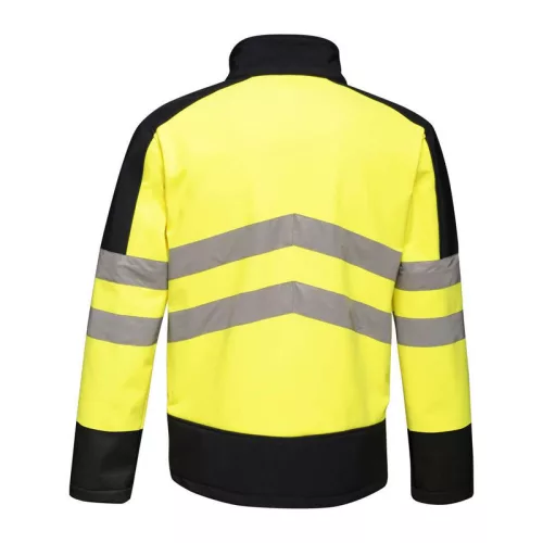 Hi-Vis Pro 3 Layer Softshell (3XL, Yellow/Navy)