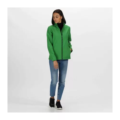 Ablaze Women'S Printable Softshell (2XL, Extreme Green/Black)