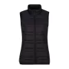 Women'S Firedown Down-Touch Insulated Bodywarmer (L, Black/Black)
