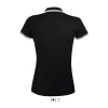 SOL'S PASADENA WOMEN POLO SHIRT (L, Black/White)