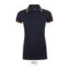 SOL'S PASADENA WOMEN POLO SHIRT (2XL, French Navy/Neon Orange)