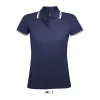 SOL'S PASADENA WOMEN POLO SHIRT (L, French Navy/White)