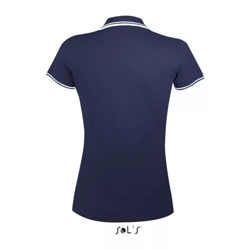SOL'S PASADENA WOMEN POLO SHIRT (L, French Navy/White)