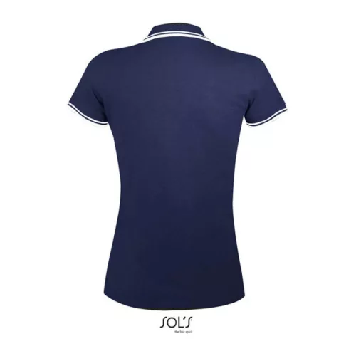 SOL'S PASADENA WOMEN POLO SHIRT (M, French Navy/White)