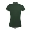 SOL'S PASADENA WOMEN POLO SHIRT (L, Forest Green/White)
