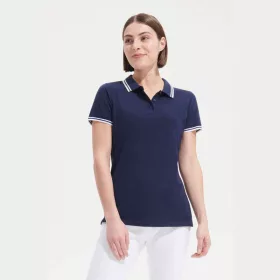 SOL'S PASADENA WOMEN POLO SHIRT (S, Forest Green/White)