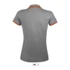 SOL'S PASADENA WOMEN POLO SHIRT (M, Grey Melange/Orange)