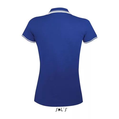 SOL'S PASADENA WOMEN POLO SHIRT (M, Royal/White)
