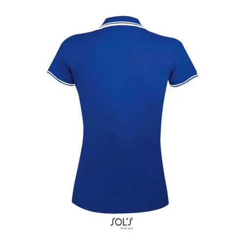 SOL'S PASADENA WOMEN POLO SHIRT (M, Royal/White)