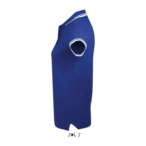 SOL'S PASADENA WOMEN POLO SHIRT (S, Royal/White)