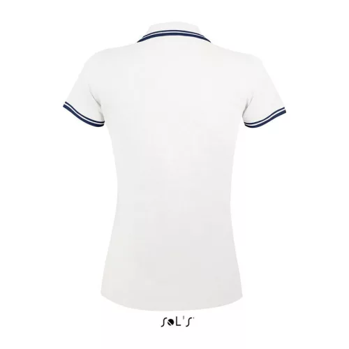 SOL'S PASADENA WOMEN POLO SHIRT (M, White/Navy)