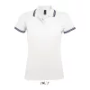 SOL'S PASADENA WOMEN POLO SHIRT (XL, White/Navy)