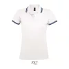 SOL'S PASADENA WOMEN POLO SHIRT (XL, White/Navy)