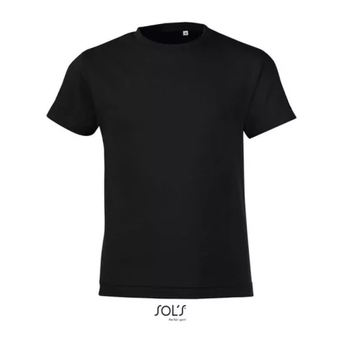 SOL'S REGENT FIT KIDS - ROUND NECK T-SHIRT (10A, Deep Black)