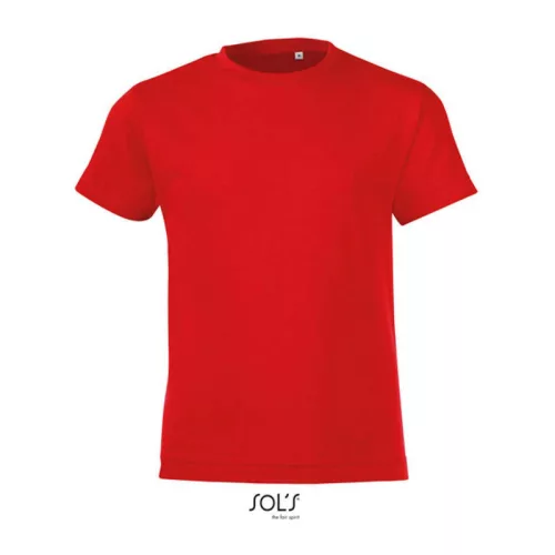 SOL'S REGENT FIT KIDS - ROUND NECK T-SHIRT (2A, Red)