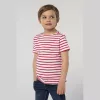 SOL'S MILES KIDS - ROUND NECK STRIPED T-SHIRT (6A, White/Navy)