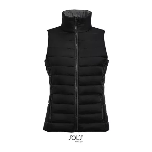 SOL'S WAVE WOMEN - LIGHTWEIGHT BODYWARMER (S, Black)
